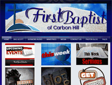 Tablet Screenshot of firstbaptistcarbonhill.org